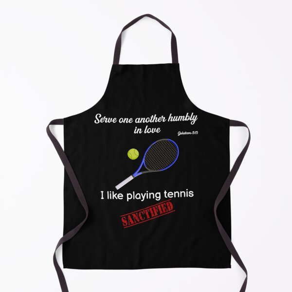 Item preview, Christian funny humor art find sanctification by playing tennis designed and sold by KingdomEmporium.
