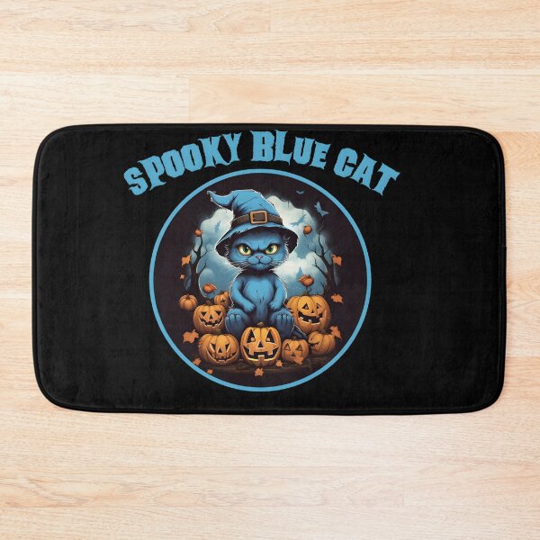 Item preview, Spooky blue cat designed and sold by GediaPrints.