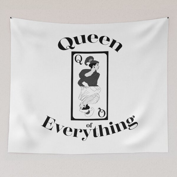 Item preview, Queen of Everything tee, Custom t-shirt, Positive top, Goddess shirt, Alt clothing, Playing card tee, Queen card, Strong woman, Empowerment designed and sold by Yarham.