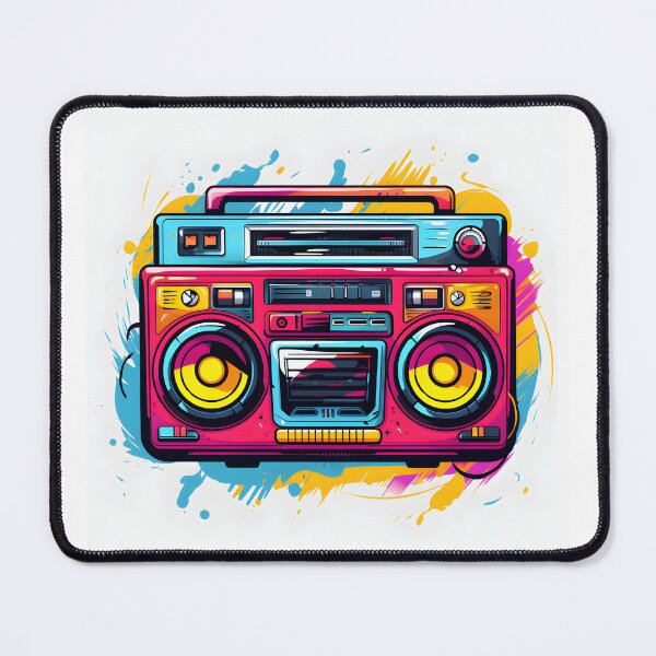 Item preview, Psychedelic Boombox designed and sold by FarOutTees.