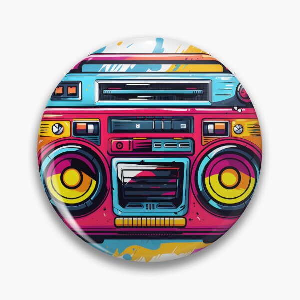Item preview, Psychedelic Boombox designed and sold by FarOutTees.