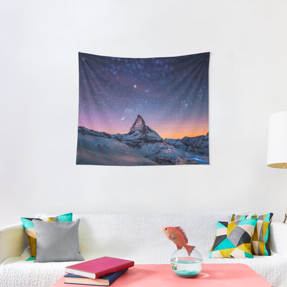 Mountain Reach the Galaxy Tapestry