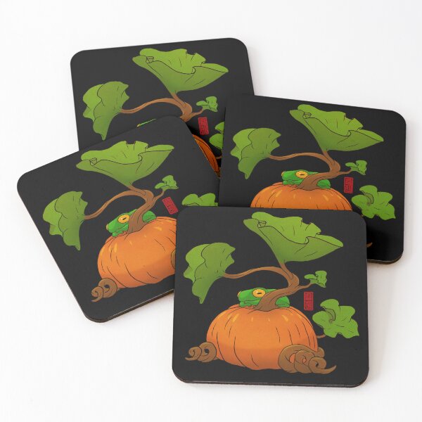 Item preview, fall autumn pumpkin vibes frog designed and sold by DingHuArt.