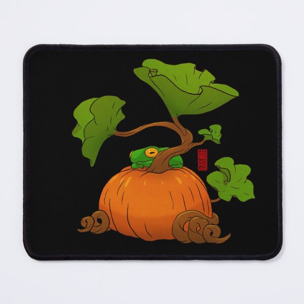 Item preview, fall autumn pumpkin vibes frog designed and sold by DingHuArt.