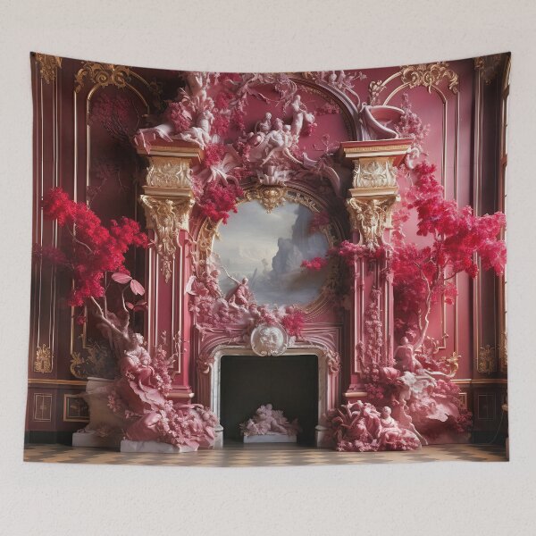 Item preview, Royal Reverie: Sanctuary of Ephemeral Elegance in Crimson designed and sold by stevepmp.