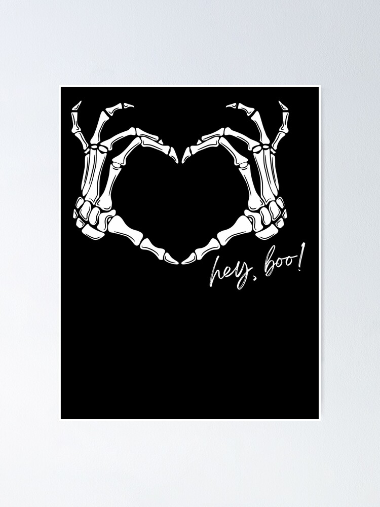Lemandik Stylish T-shirt Heart Shaped Skeleton