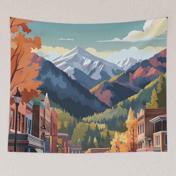 Item preview, A Pop Art Travel Print of Aspen - Colorado - US  designed and sold by StudioRedKoala.