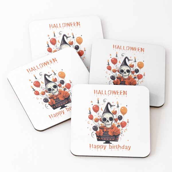 Item preview, Halloween Happy Birthday funny graphic for Halloween birthday boys designed and sold by ArtFeverShop.