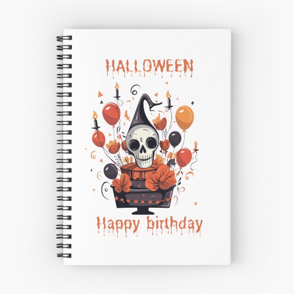 Item preview, Halloween Happy Birthday funny graphic for Halloween birthday boys designed and sold by ArtFeverShop.