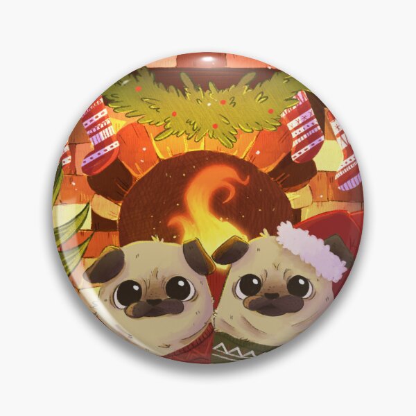 Item preview, Pug Christmas designed and sold by Susanna Zeiser.