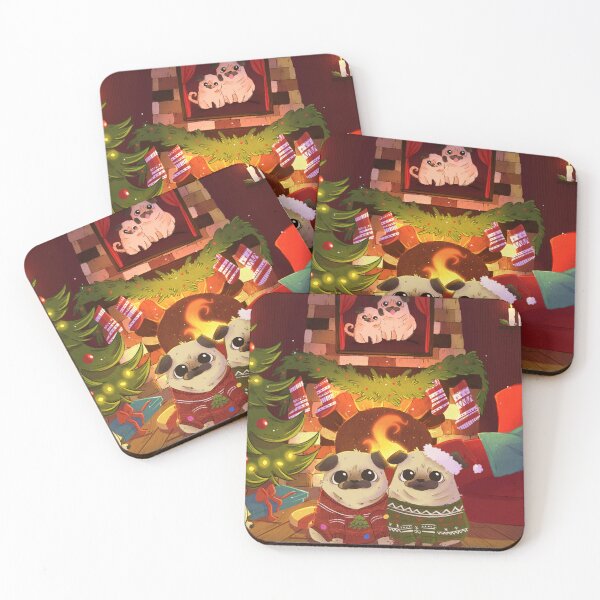 Item preview, Pug Christmas designed and sold by Susanna Zeiser.