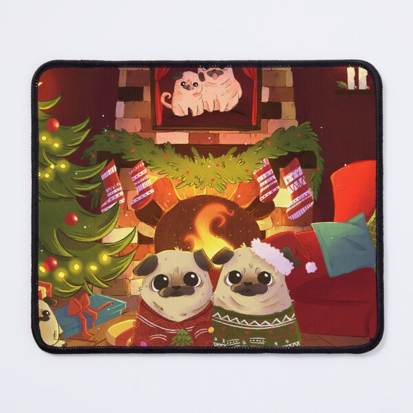 Item preview, Pug Christmas designed and sold by Susanna Zeiser.