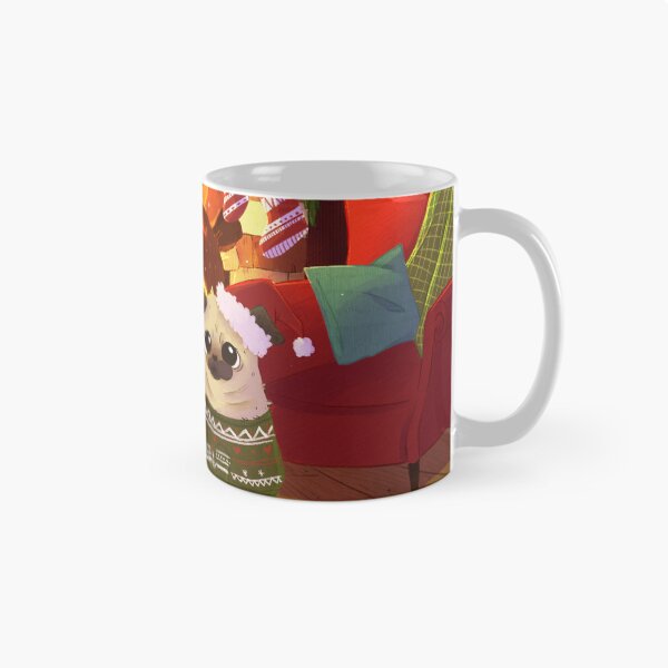 Item preview, Pug Christmas designed and sold by Susanna Zeiser.