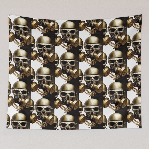 Item preview, Gas Mask Golden Skull designed and sold by DonAscaneo.