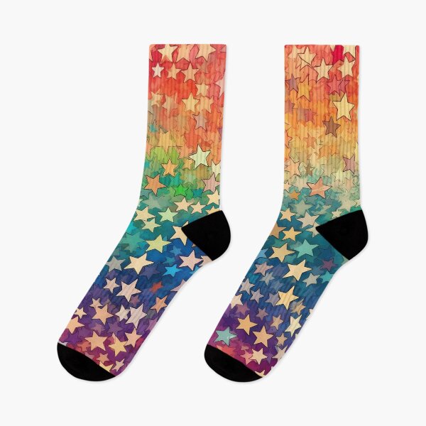 Item preview, Rainbow Star Pattern designed and sold by StarfallenShop.