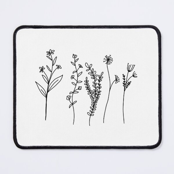 Item preview, Black and White Garden Simple designed and sold by sophiamaydesign.