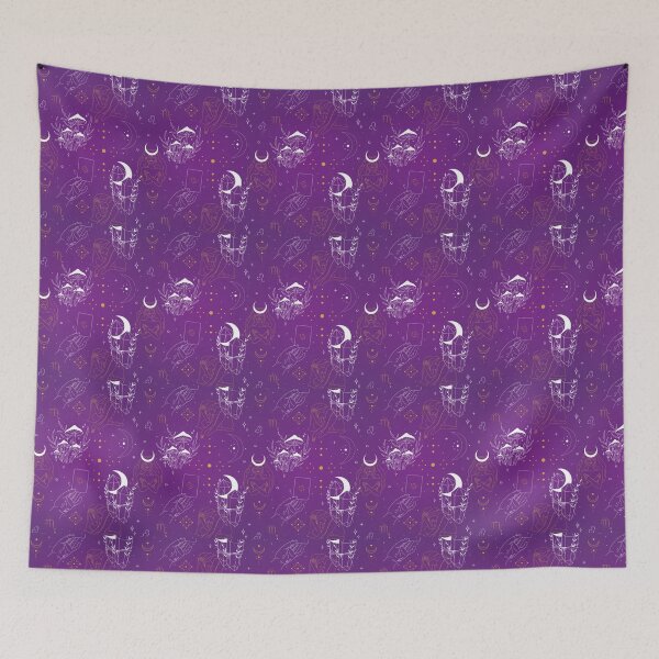 Item preview, Witchy Cottagecore Purple Gold Silver Collage designed and sold by shopcosmiclatte.