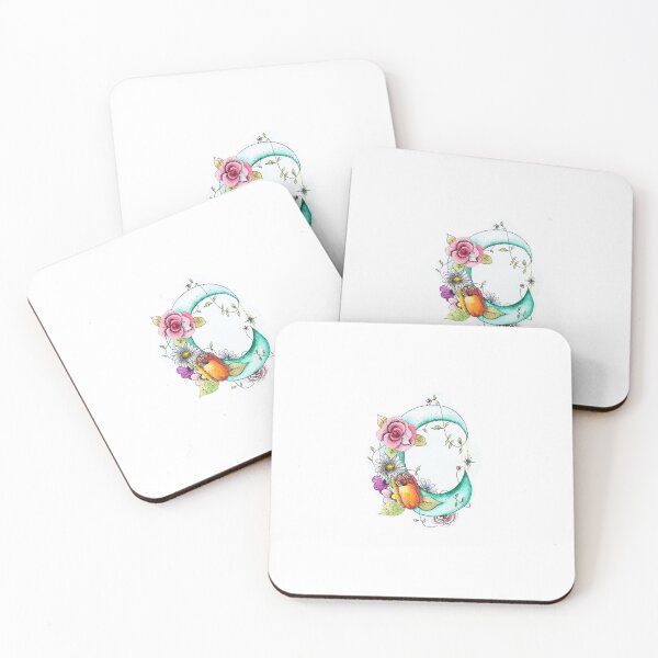 Item preview, Colourful Flowery Moon Cutout version designed and sold by xMagicalDots.
