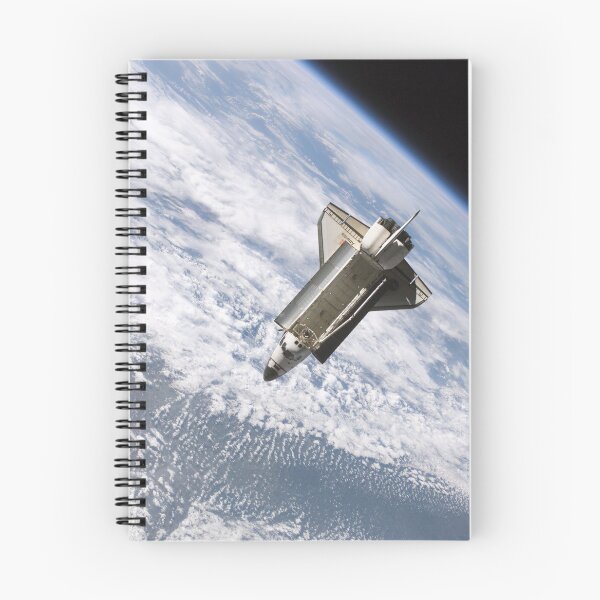 Item preview, Space Shuttle Atlantis in orbit over Earth in outer space - NASA STS mission - great science or space gift designed and sold by everydayjane.