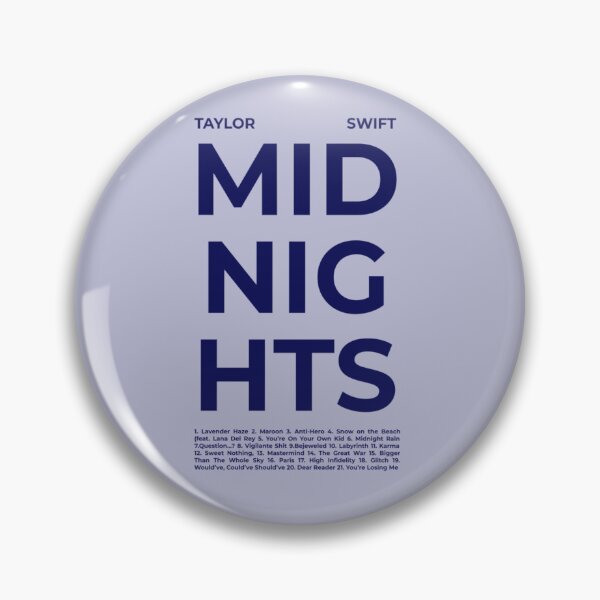 Item preview, Midnights Track List (Night Sky Version) designed and sold by BlackwellNY.