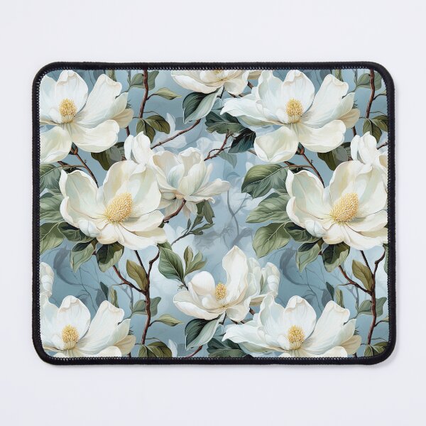 Item preview, Bright Blue Magnolias designed and sold by Inky Wunders.