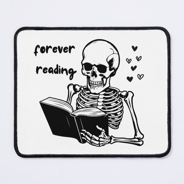 Item preview, forever reading skeleton with book designed and sold by bossbehaviour.