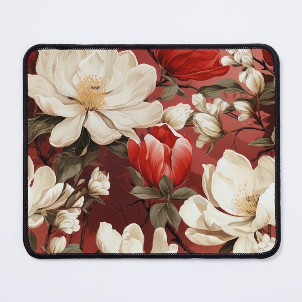 Item preview, Classic Red Magnolias designed and sold by Inky Wunders.