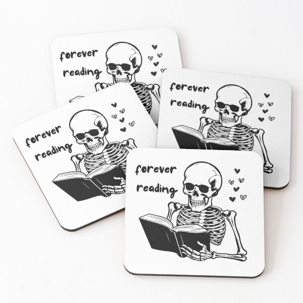 Item preview, forever reading skeleton with book designed and sold by bossbehaviour.