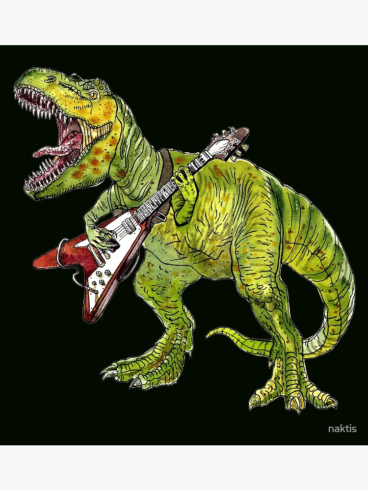 Heavy metal dinosaur by naktis