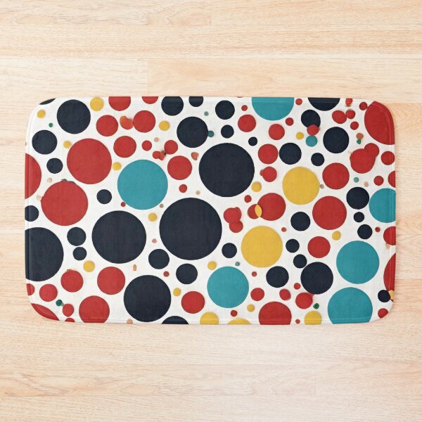 Item preview, multicolored polka dot pattern with various sized circles designed and sold by radikaldezignz.