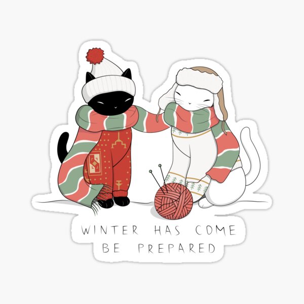 Winter Cats Sticker