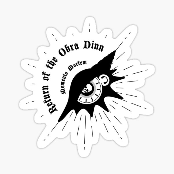 Item preview, The Badge of Obra Dinn (Vers A - Dark) designed and sold by wukkio.