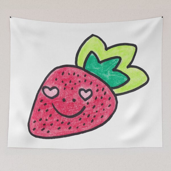 Item preview, Smiling strawberry designed and sold by AguBruchmann.