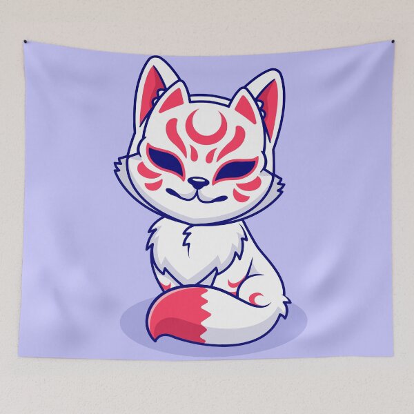 Item preview, Adorable Kitsune Fox: Cartoon Vector Icon Illustration designed and sold by hjian8219.