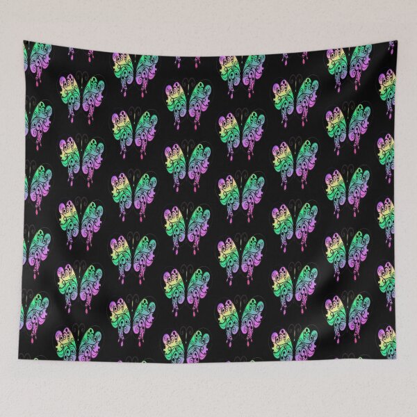 Item preview, Multicolored Holographic Gradient Pastel Butterfly designed and sold by Paula Helit.