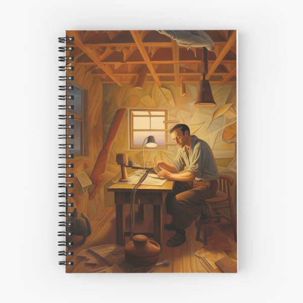 Item preview, Man at Work Late in Day designed and sold by YoPedro.