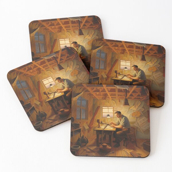 Item preview, Man at Work Late in Day designed and sold by YoPedro.