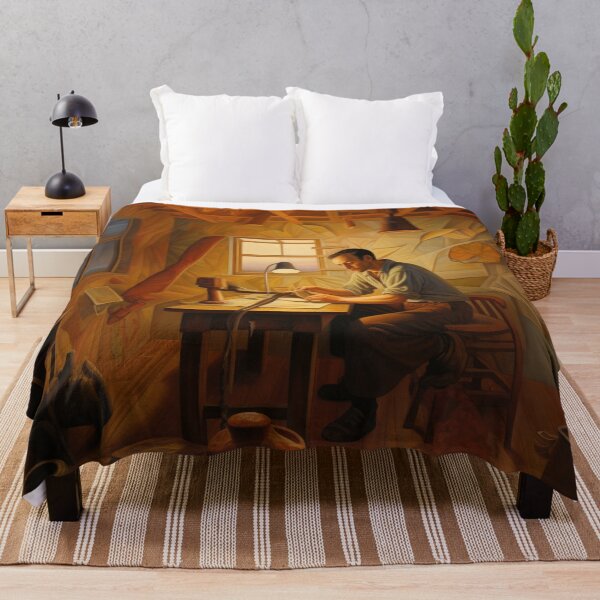 Item preview, Man at Work Late in Day designed and sold by YoPedro.