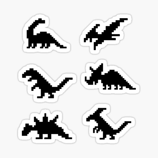 Dinosaur Silhouette Pack – 45 Incredible Vinyl Decal Stickers – A Higher  Class, Co.