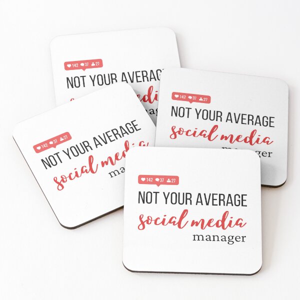 Item preview, Not your average social media manager designed and sold by Disturbing Wonderland.