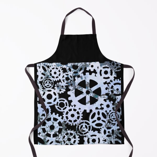 Item preview, Steam punk corroded gears - Silvery Blue designed and sold by Elizabeth-Banks.