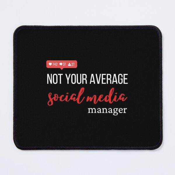 Item preview, Not your average social media manager designed and sold by Disturbing Wonderland.