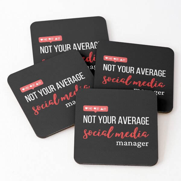 Item preview, Not your average social media manager designed and sold by Disturbing Wonderland.