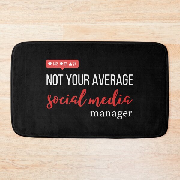 Item preview, Not your average social media manager designed and sold by Disturbing Wonderland.
