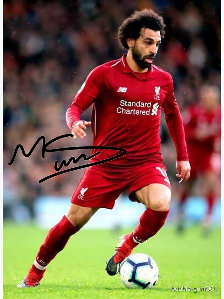 MOHAMED SALAH Liverpool Autograph Signed Poster Print 