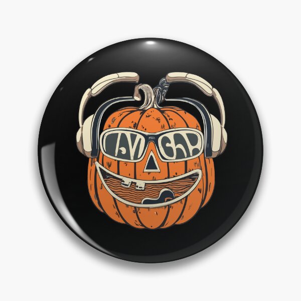 Item preview, Halloween Pumpkin Wearing Headset designed and sold by Joy Poddar.