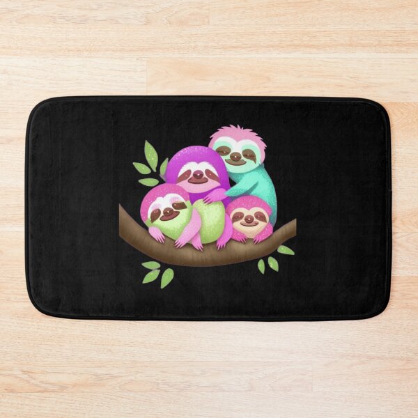 Item preview, Colorful sloth family  designed and sold by Roxburylane.