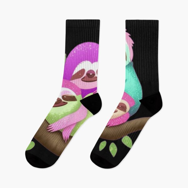 Item preview, Colorful sloth family  designed and sold by Roxburylane.