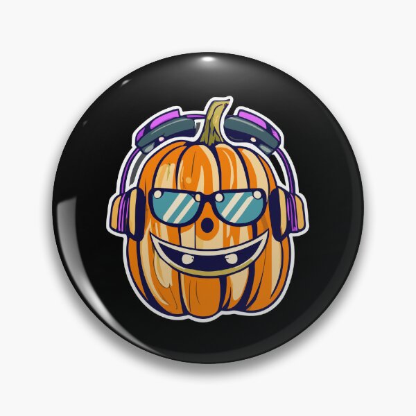 Item preview, Halloween Pumpkin Wearing Headset designed and sold by Joy Poddar.