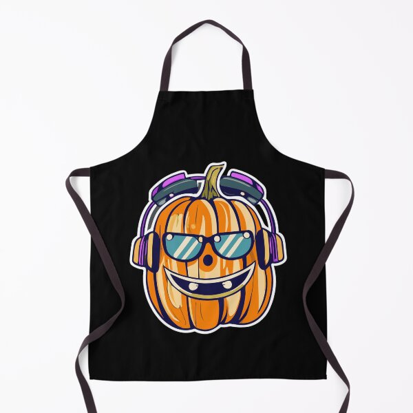 Item preview, Halloween Pumpkin Wearing Headset designed and sold by Joy Poddar.
